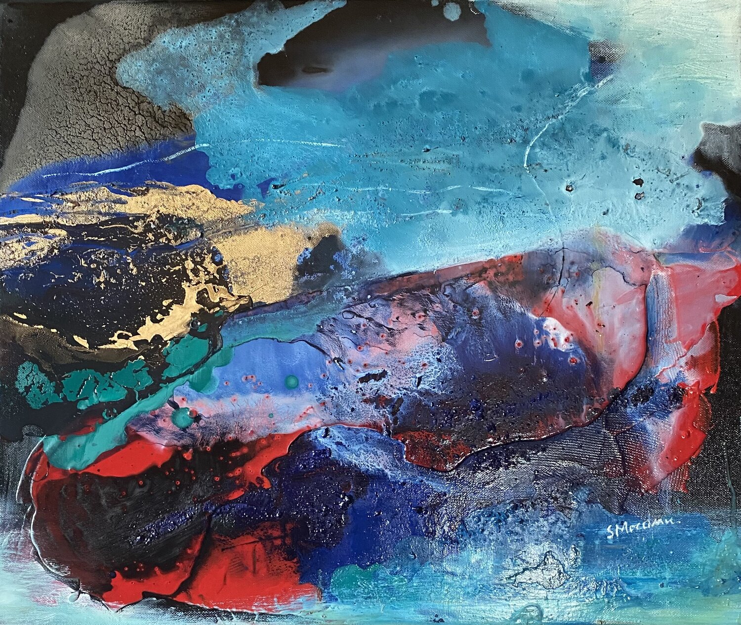 Nocturne3 Steliana MOCANU Original painting for sale