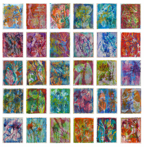 biodiversité à ma façon 3 by Véronique Egloff, Painting for Sale on Select