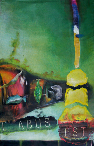 Partie de campagne 5- L'abus est ! by Véronique Egloff, Painting for Sale on Select