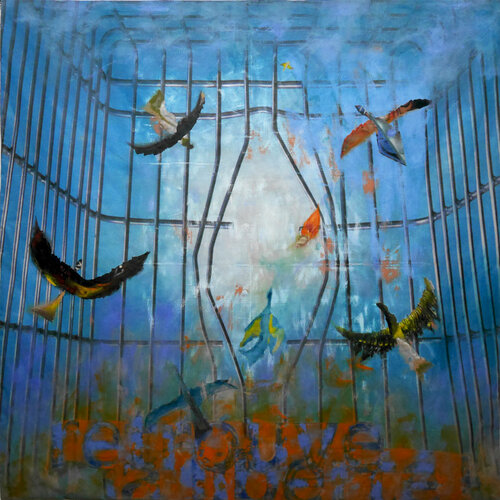 Partie de campagne 12- Retrouve la liberté! by Véronique Egloff, Painting for Sale on Select