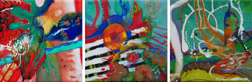 symbiose planétaire 3 by Véronique Egloff, Painting for Sale on Select
