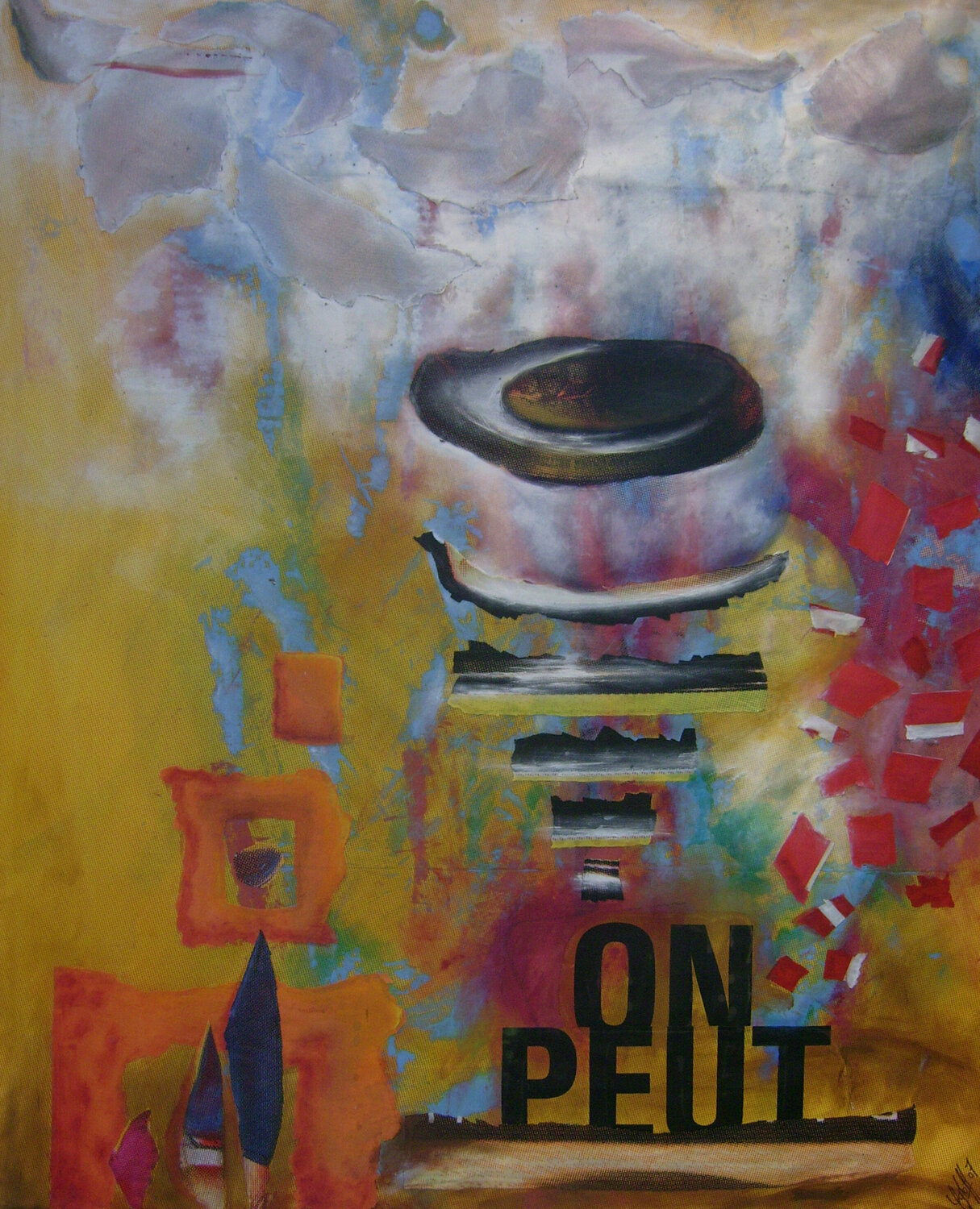 Partie de campagne 10- On peut ! Véronique Egloff Original painting for sale
