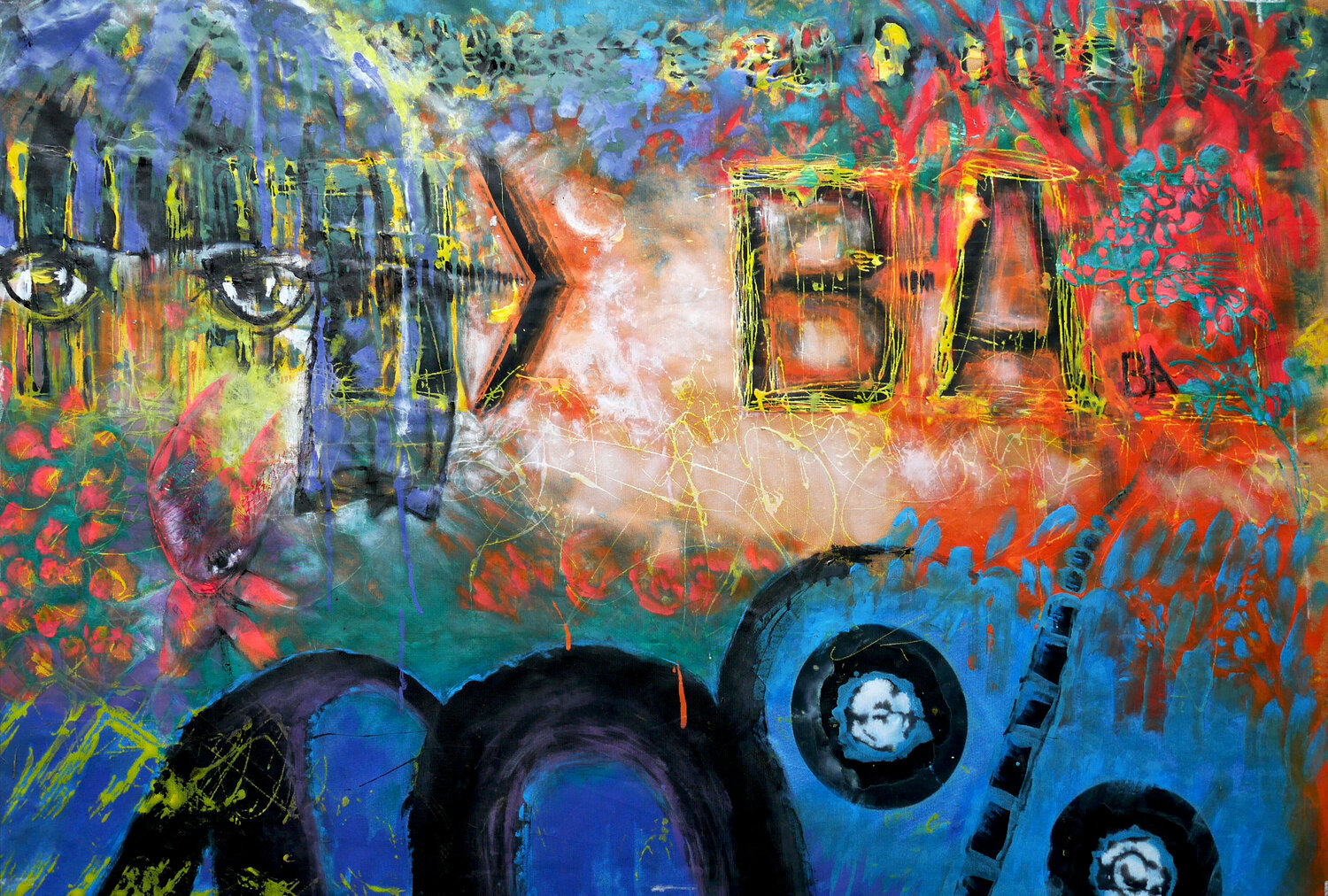 Les agneaux aussi peuvent mordre - ecce puer 6 Véronique Egloff Original painting for sale