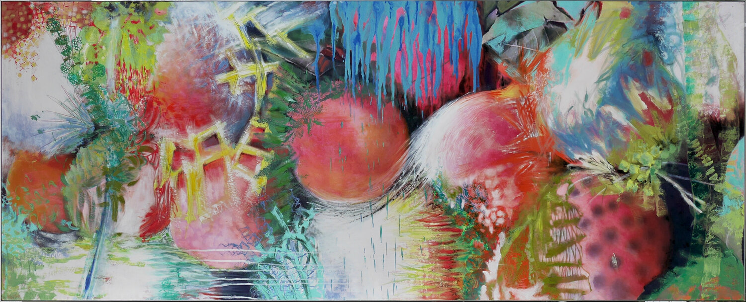 esprit nature 3 Véronique Egloff Original painting for sale