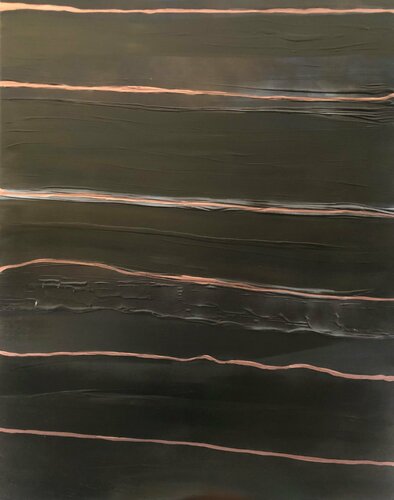 Brown and copper by Catherine LE ROUX, Painting for Sale on Select