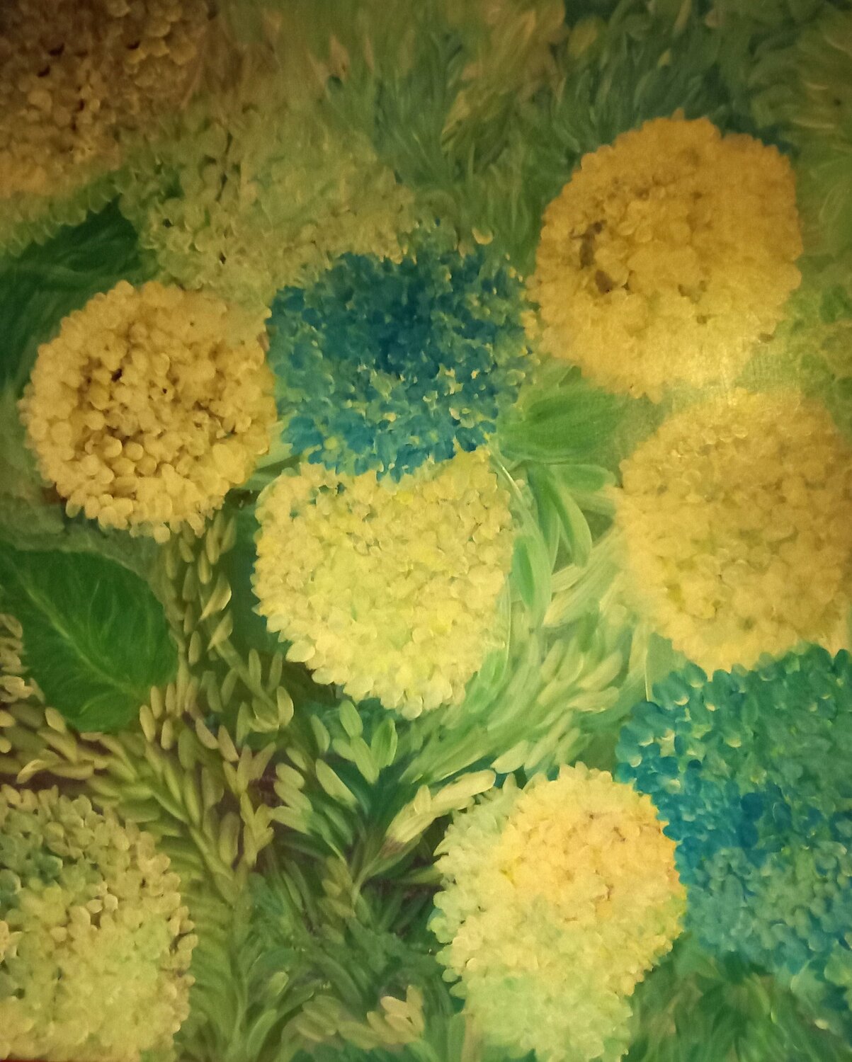 Ambiance florale Catherine LE ROUX Original painting for sale