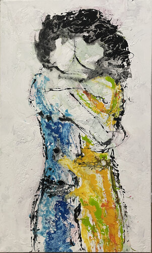 FREE TO LOVE by Giusy Lauriola, Painting for Sale on Select