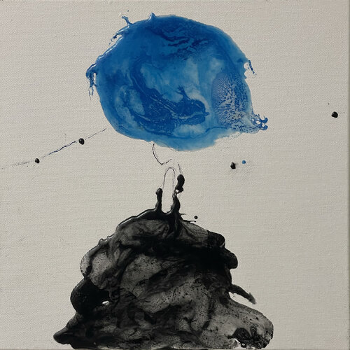PENSIERO BLU by Giusy Lauriola, Painting for Sale on Select