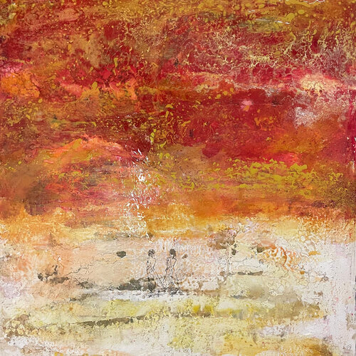 MI IMMERGO NEL ROSSO by Giusy Lauriola, Painting for Sale on Select