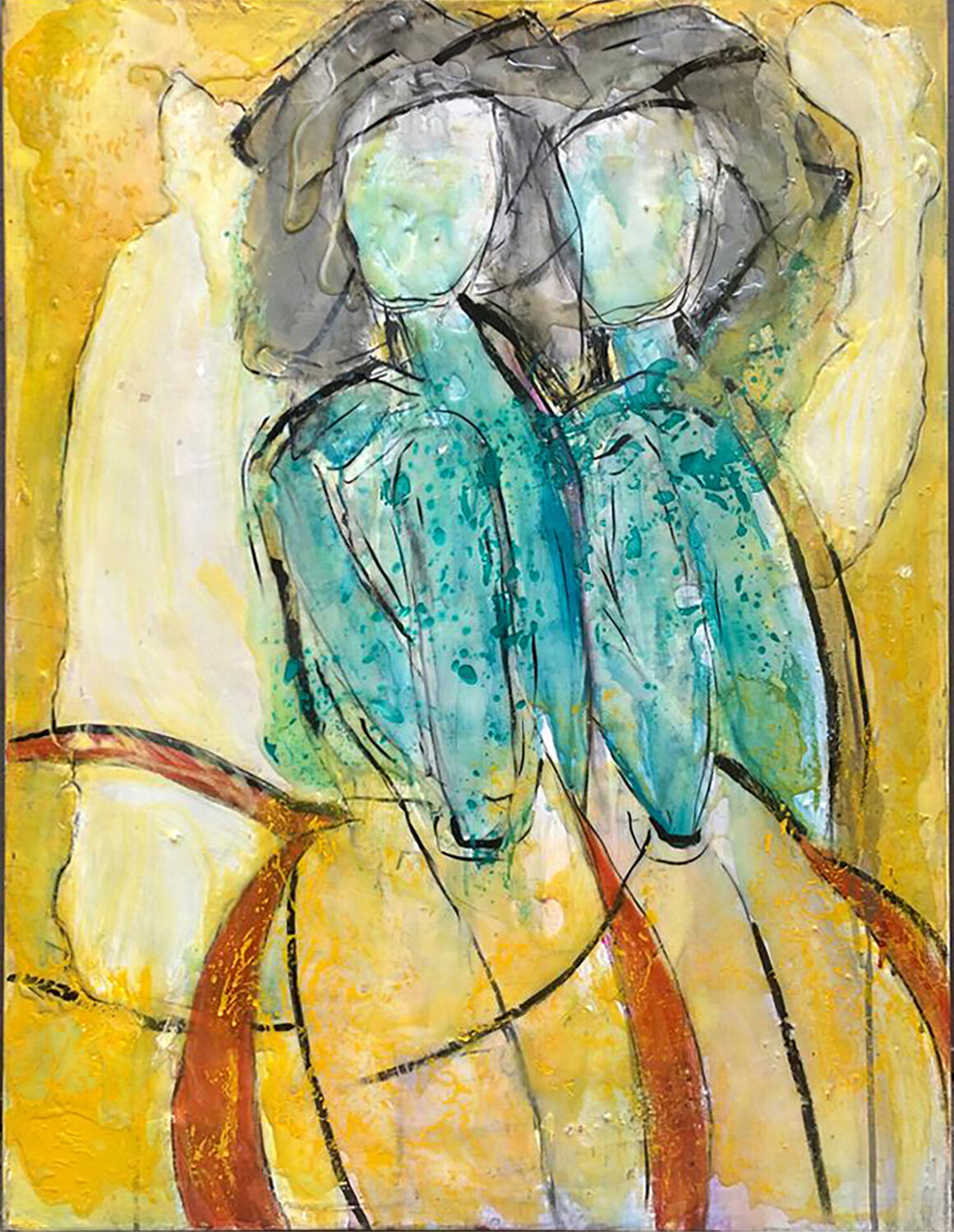 AFFINITA' TRA AMICHE Giusy Lauriola Original painting for sale