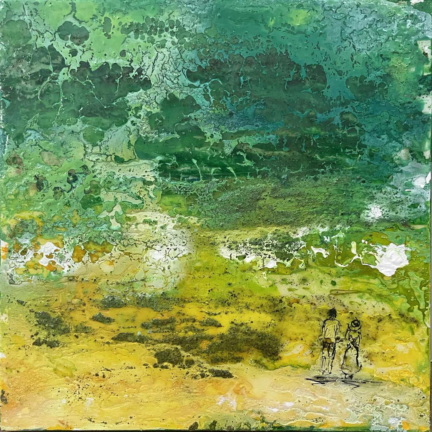 SOGNO VERDE N  2 Giusy Lauriola Original painting for sale