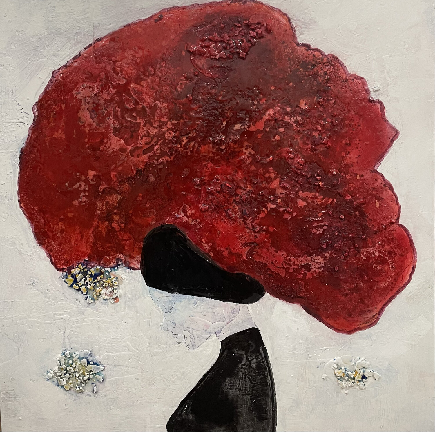 NUVOLA ROSSA Giusy Lauriola Original painting for sale