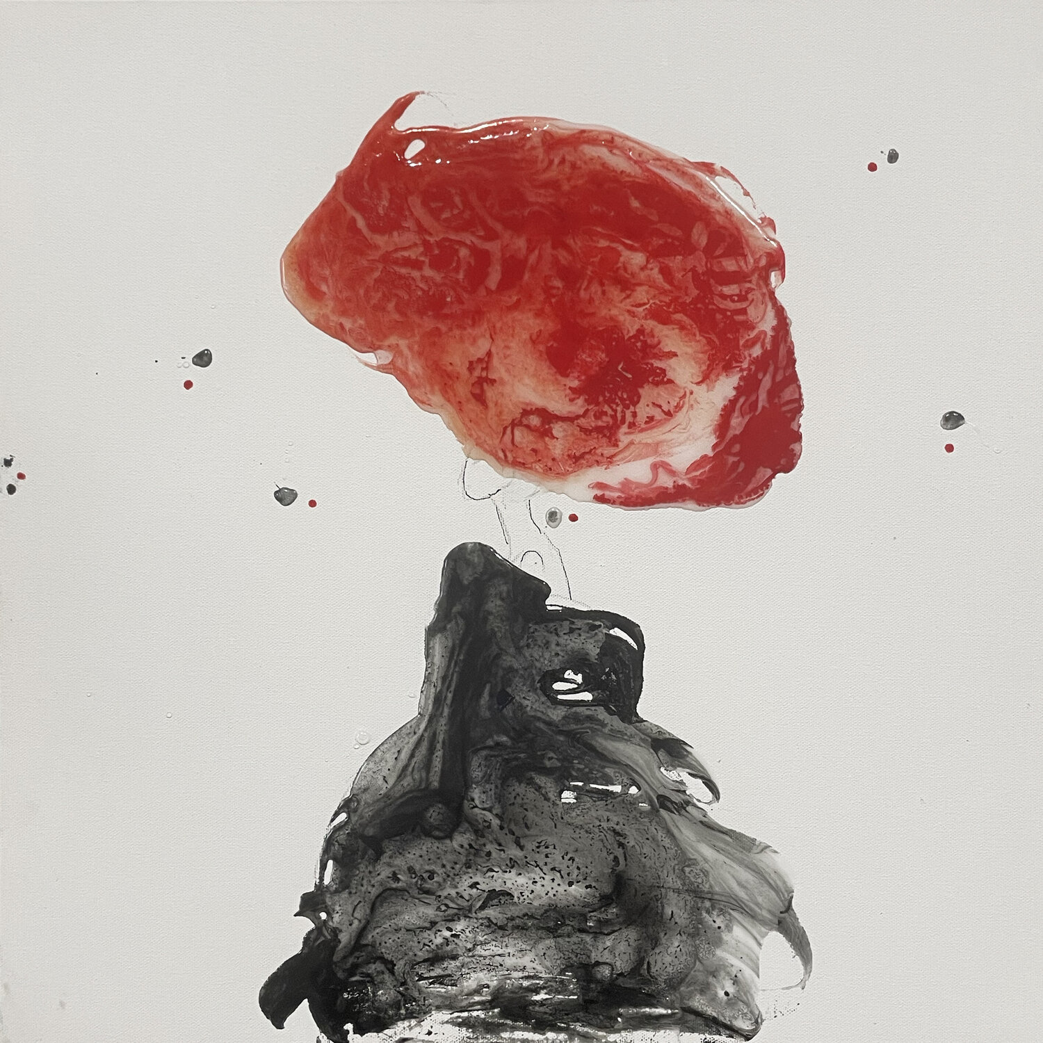 ORIZZONTE  ROSSO Giusy Lauriola Original painting for sale