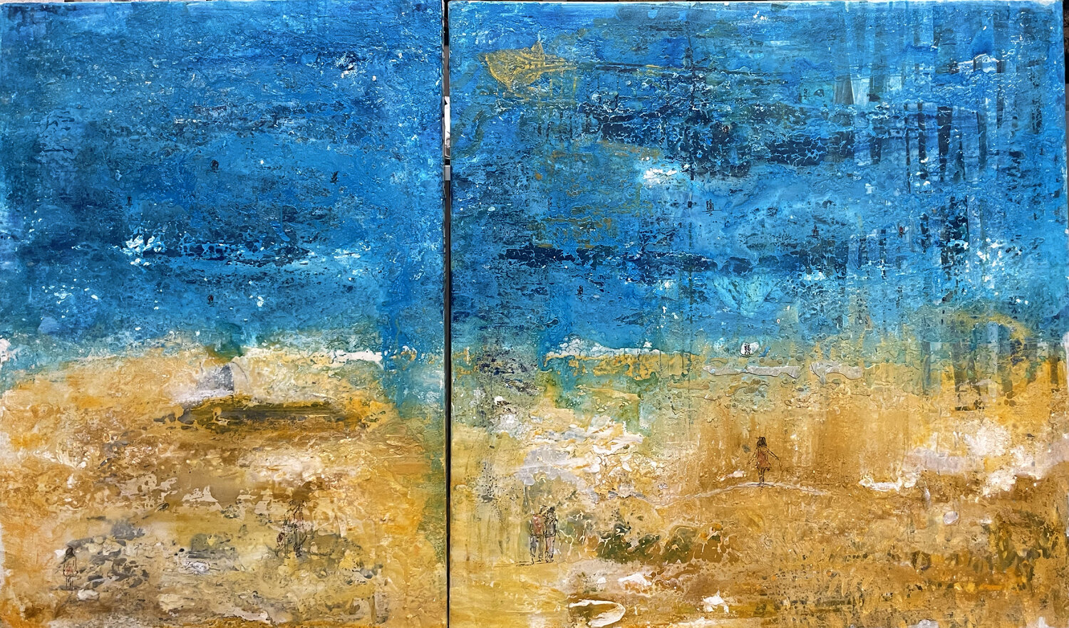 VADO VERSO IL BLU Giusy Lauriola Original painting for sale