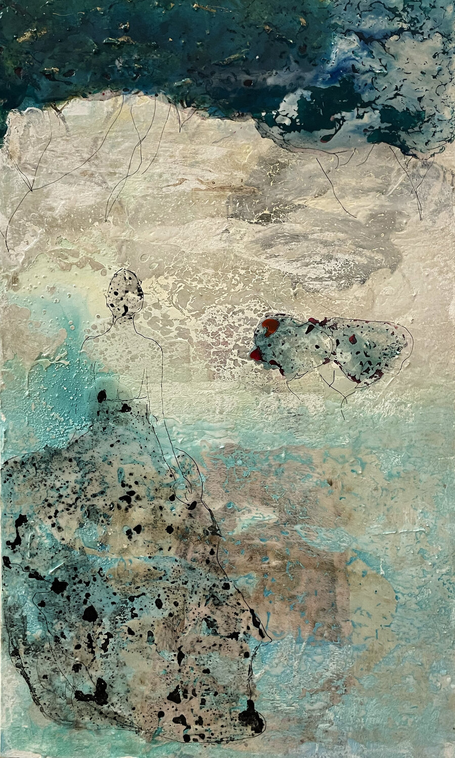SIAMO MATERIA LIQUIDA N 6 Giusy Lauriola Original painting for sale