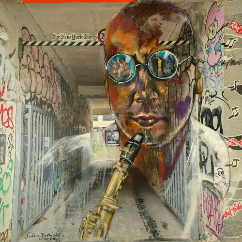 URBAN FACES - Mike New York by Sabina Bockemühl, Painting for Sale on Select
