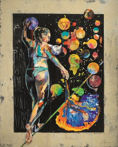 play with the universe by Sabina Bockemühl, Painting for Sale on Select
