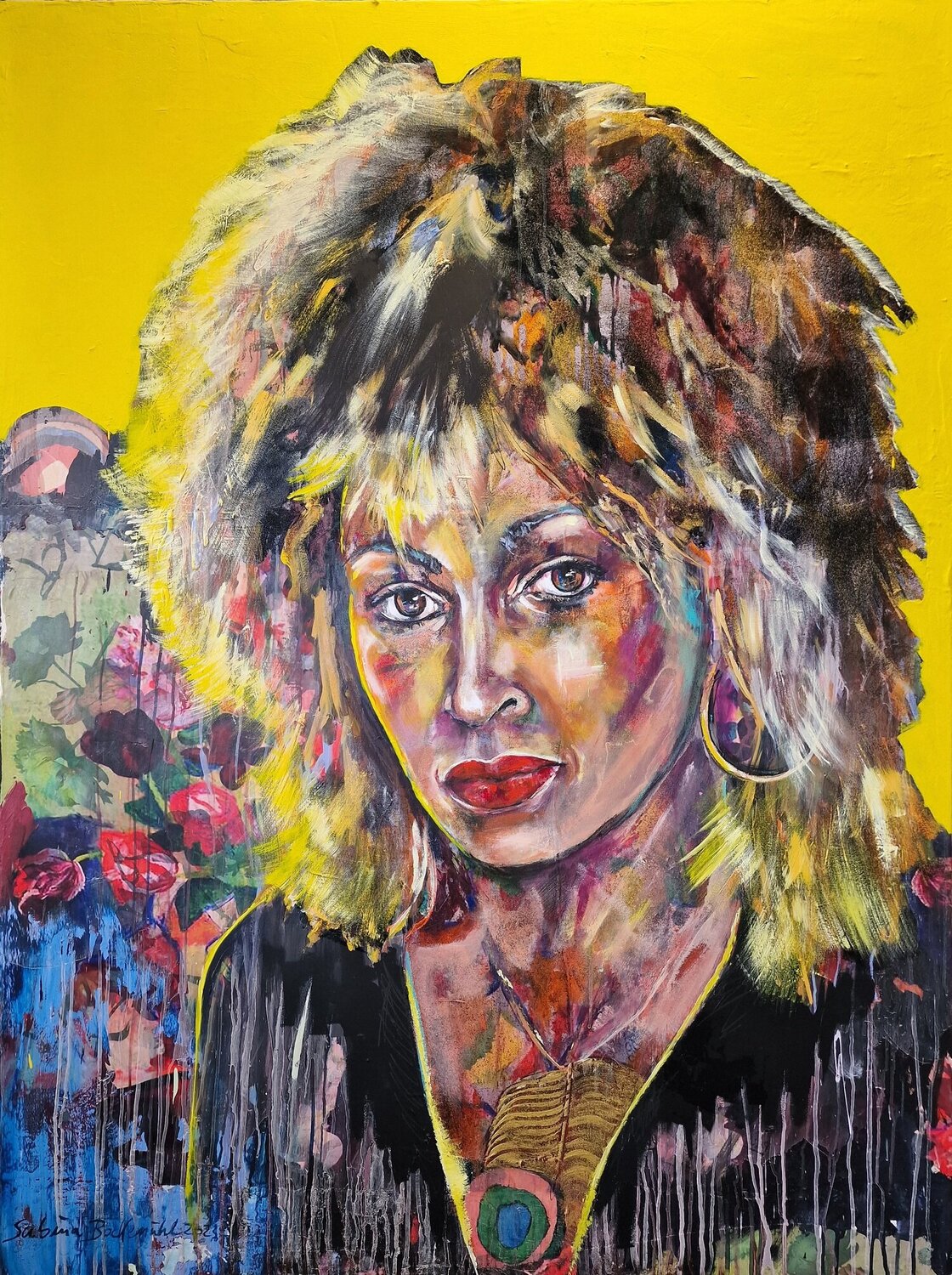Simply the Best - Tina Turner Sabina Bockemühl Original painting for sale