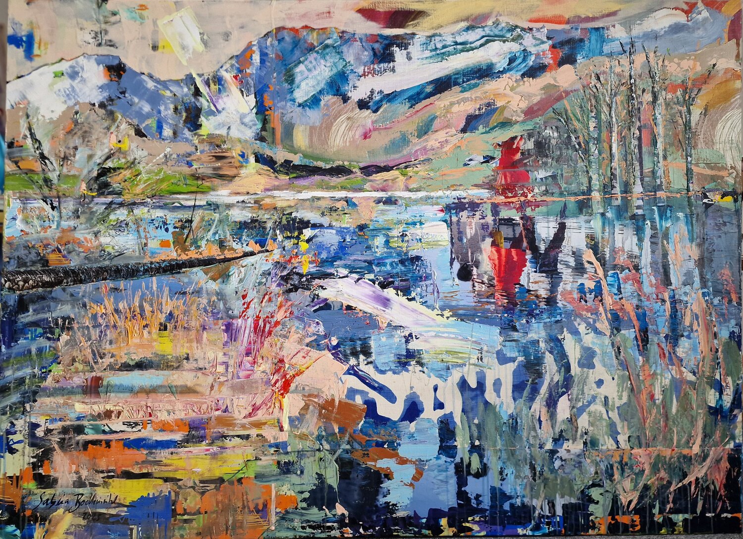 Beautiful home Sabina Bockemühl Original painting for sale