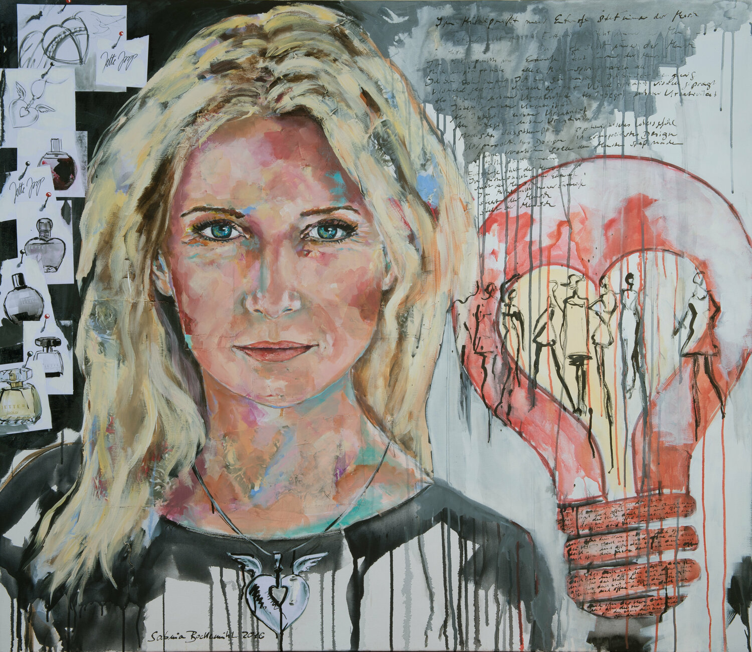 Jette Joop Sabina Bockemühl Original painting for sale