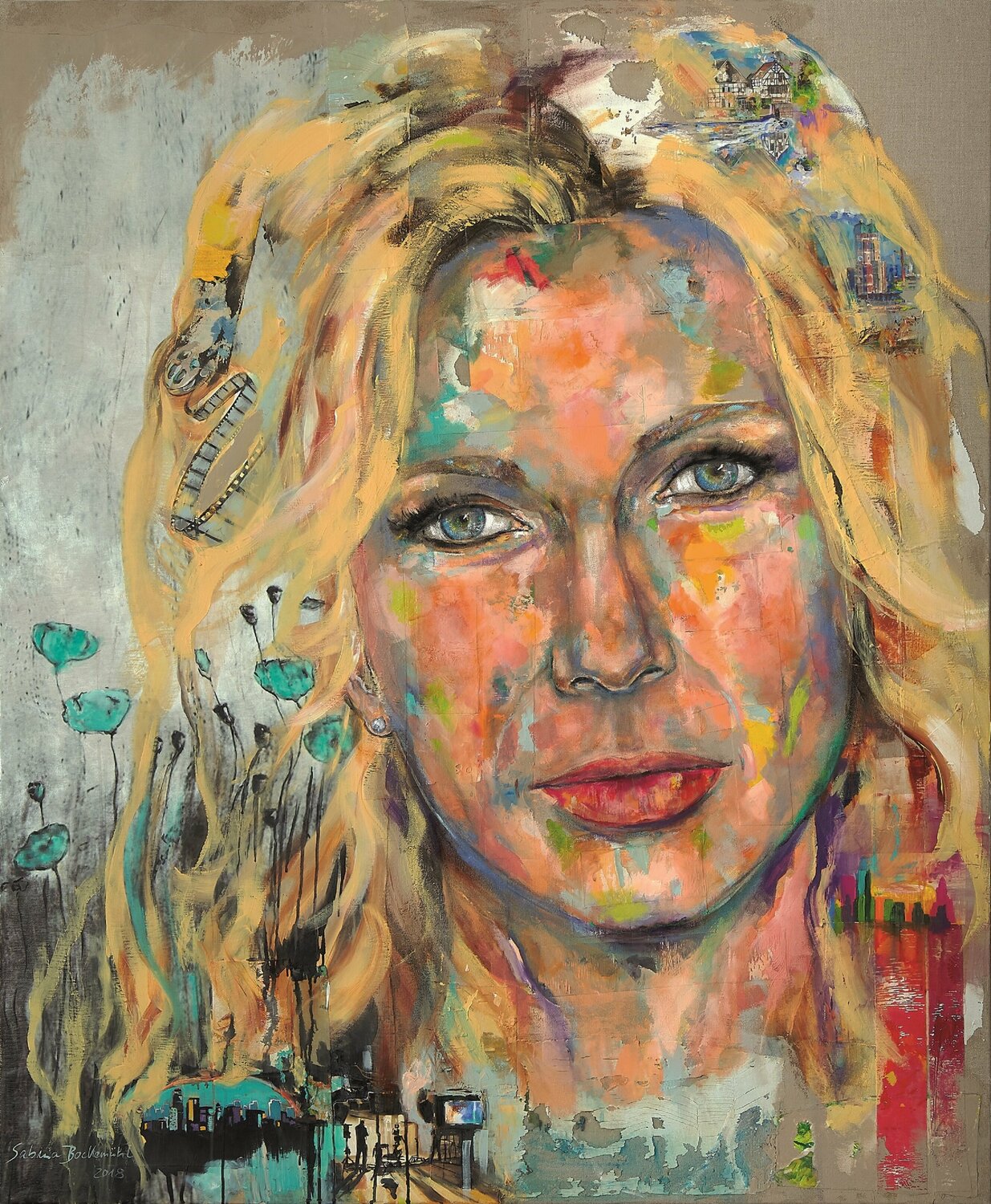 Veronica Ferres Sabina Bockemühl Original painting for sale