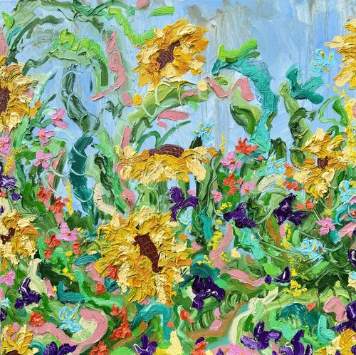 Last Bloom at Sans Souci Deux by Jon Parlangeli, Painting for Sale on Select
