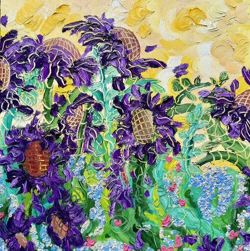 Flowers for Tracy (Kaleidoscope Eyes) by Jon Parlangeli, Painting for Sale on Select