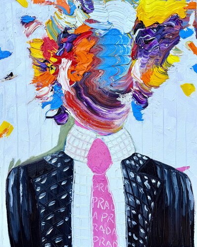 Prada-Eat the Rich by Jon Parlangeli, Painting for Sale on Select