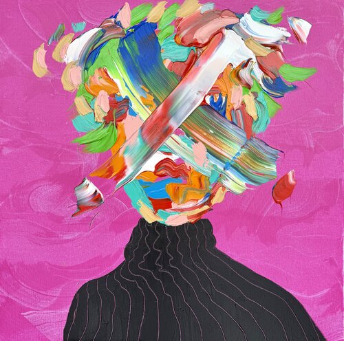 Pretty in Pink by Jon Parlangeli, Painting for Sale on Select