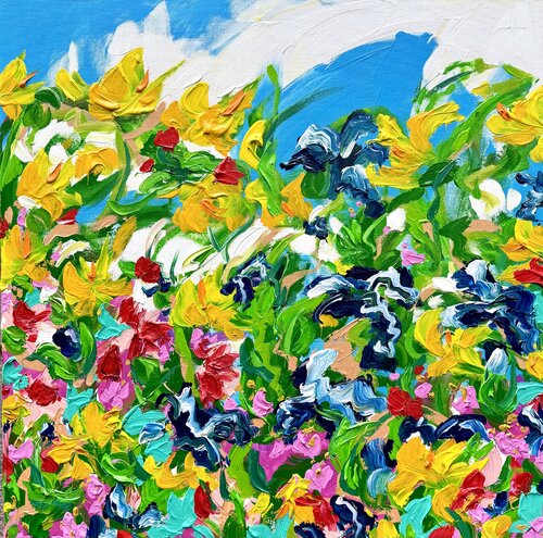 Warhol's Garden North Side by Jon Parlangeli, Painting for Sale on Select