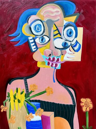 Portrait of a Lady by Jon Parlangeli, Painting for Sale on Select