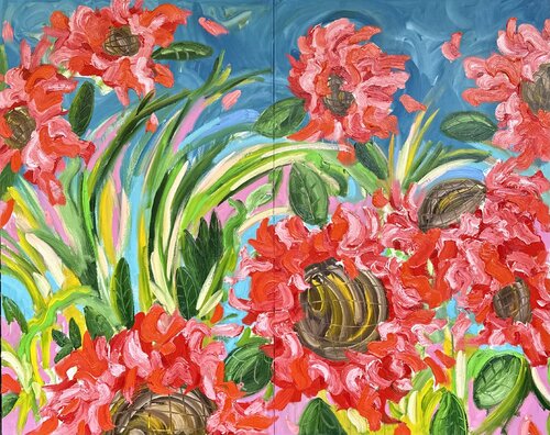 Poppies von Jon Parlangeli, Malerei kaufen auf Select