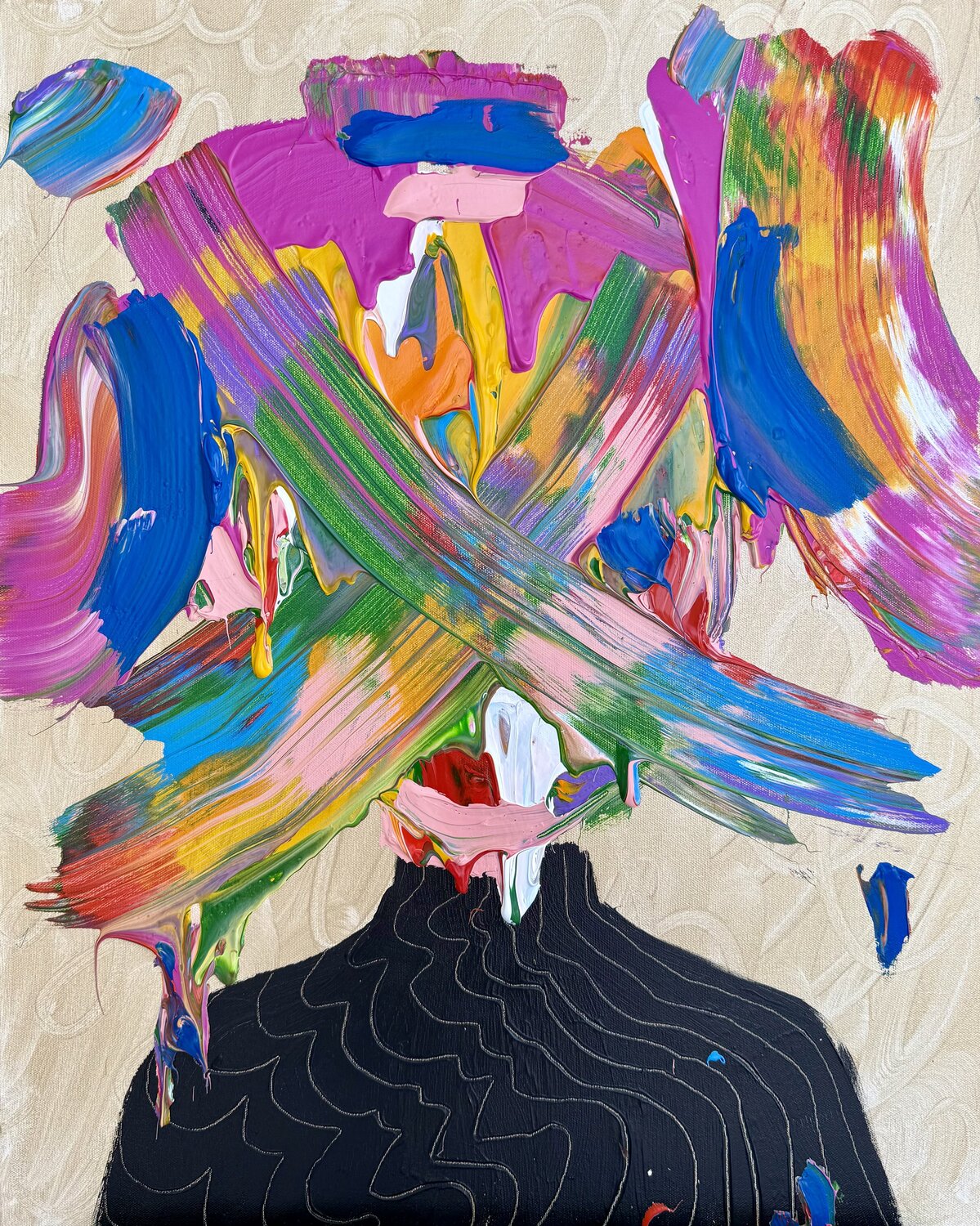Tokyo Bandits Jon Parlangeli Original painting for sale