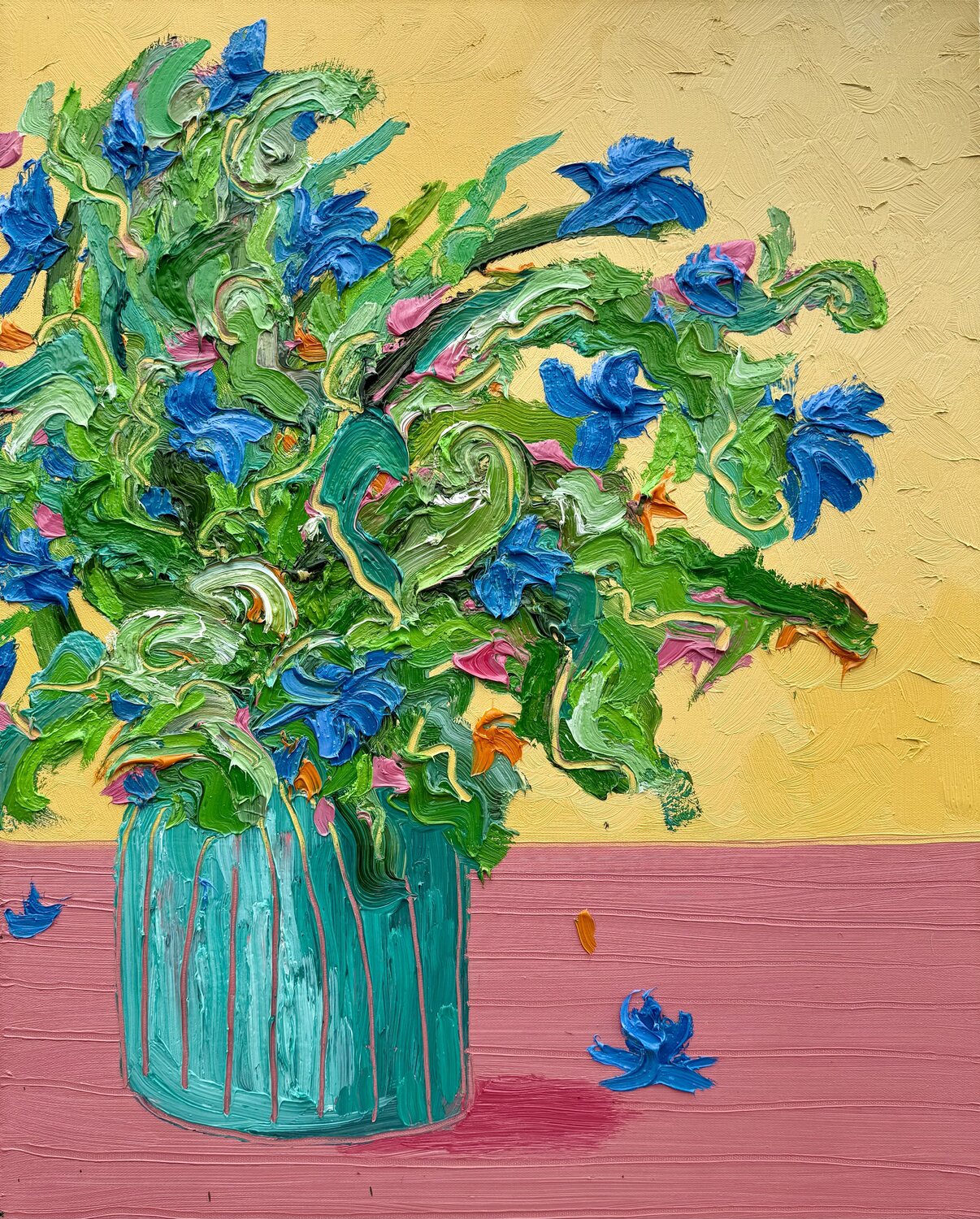 Iris Patch Jon Parlangeli Original painting for sale