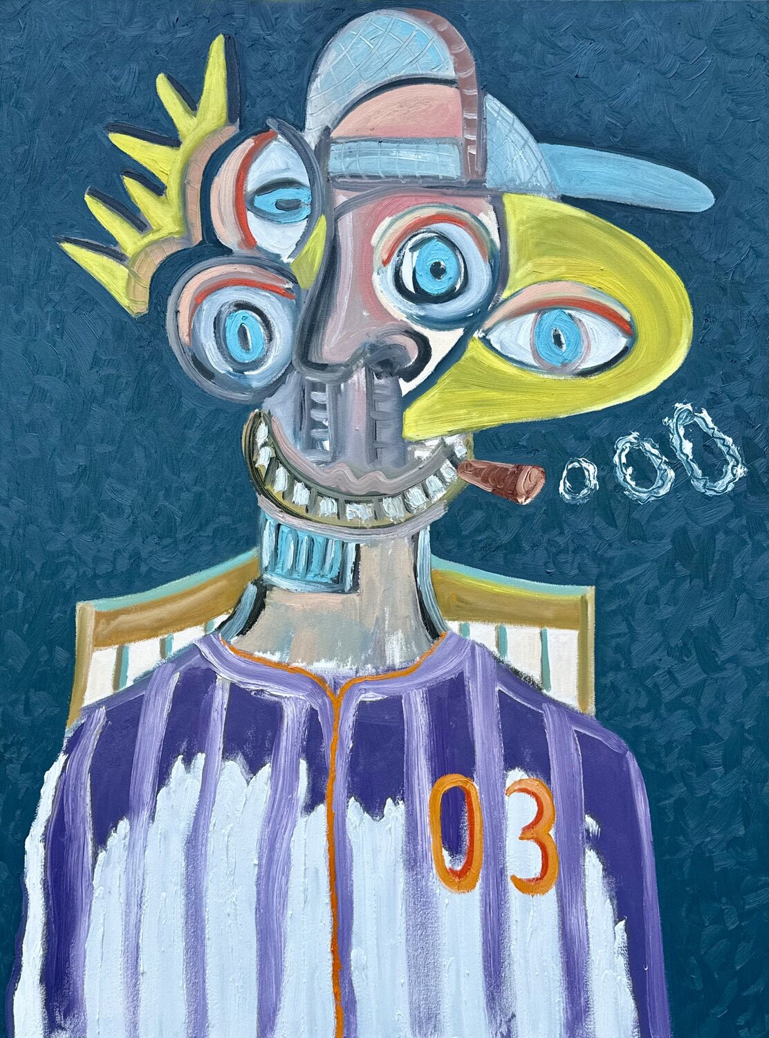 Coach Jon Parlangeli Original painting for sale