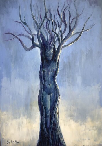 Renacer by Olga Pérez Alonso, Painting for Sale on Select