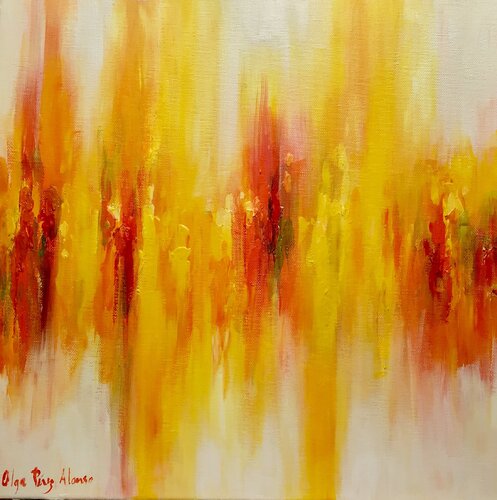 Serie "Las 4 estaciones", otoño by Olga Pérez Alonso, Painting for Sale on Select