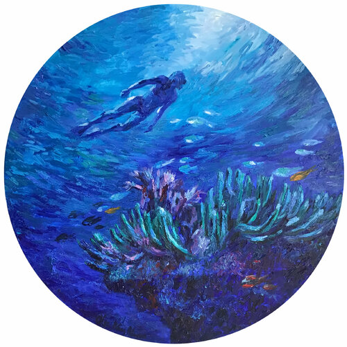 Arrecife by Olga Pérez Alonso, Painting for Sale on Select