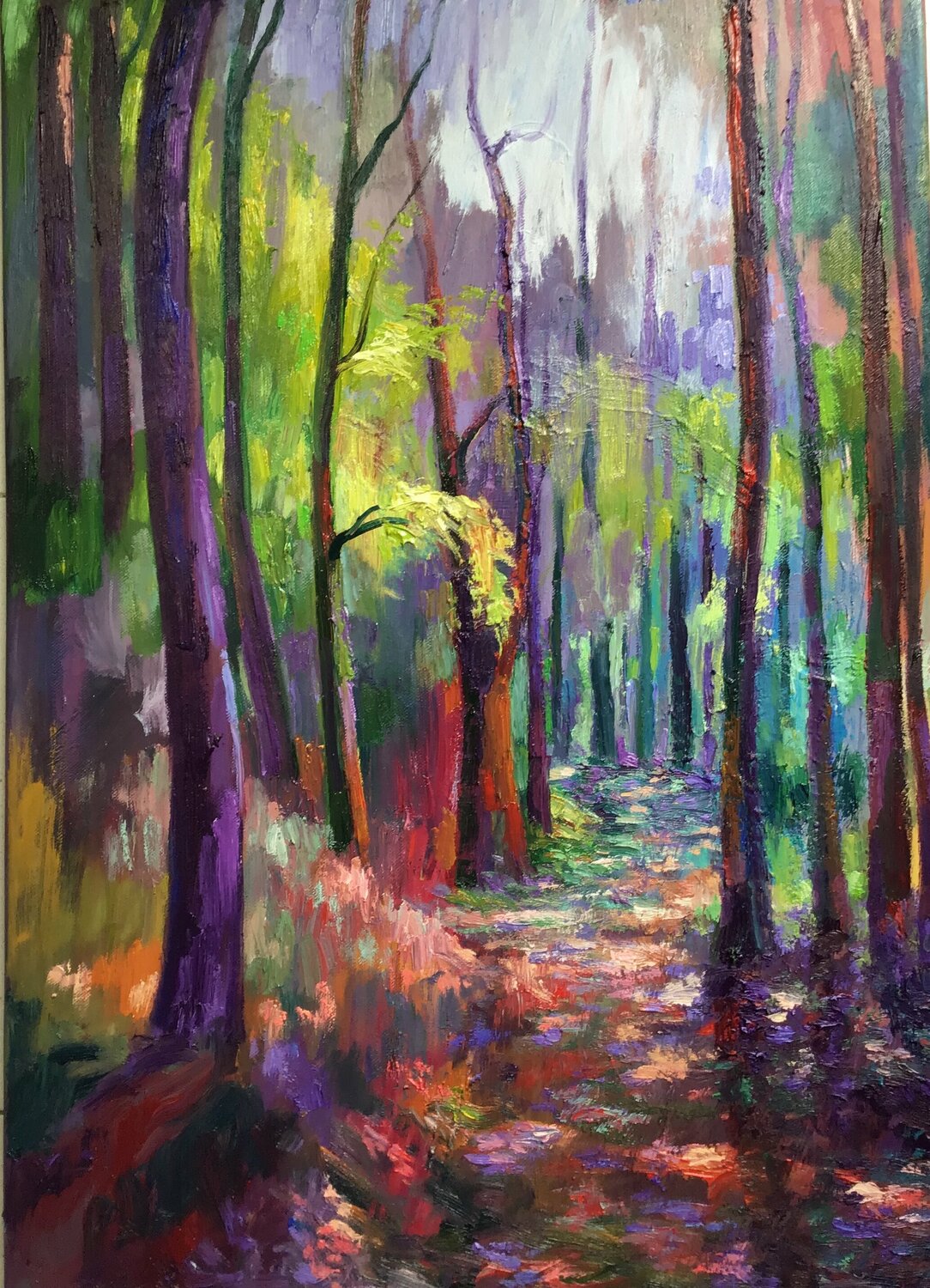 Camino de luz Olga Pérez Alonso Original painting for sale