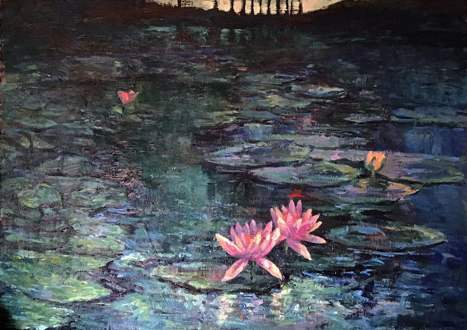 Nenúfares Olga Pérez Alonso Original painting for sale