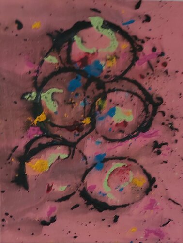 Pop rosa by Juan Hidalgo, Painting for Sale on Select