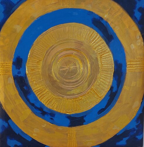 Escudo by Juan Hidalgo, Painting for Sale on Select