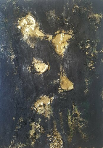 Sobre oro by Juan Hidalgo, Painting for Sale on Select