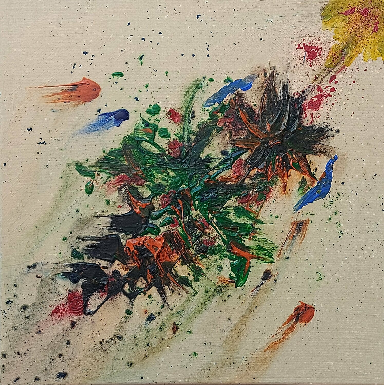 Extraños Juan Hidalgo Original painting for sale