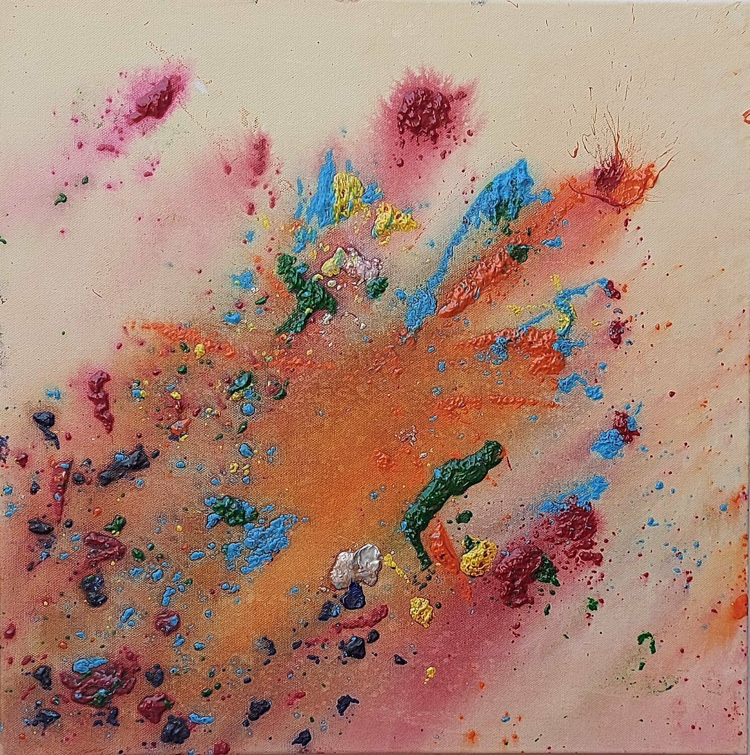 Lluvia de estrellas Juan Hidalgo Original painting for sale