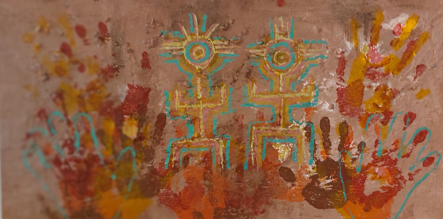 Dos seres Juan Hidalgo Original painting for sale