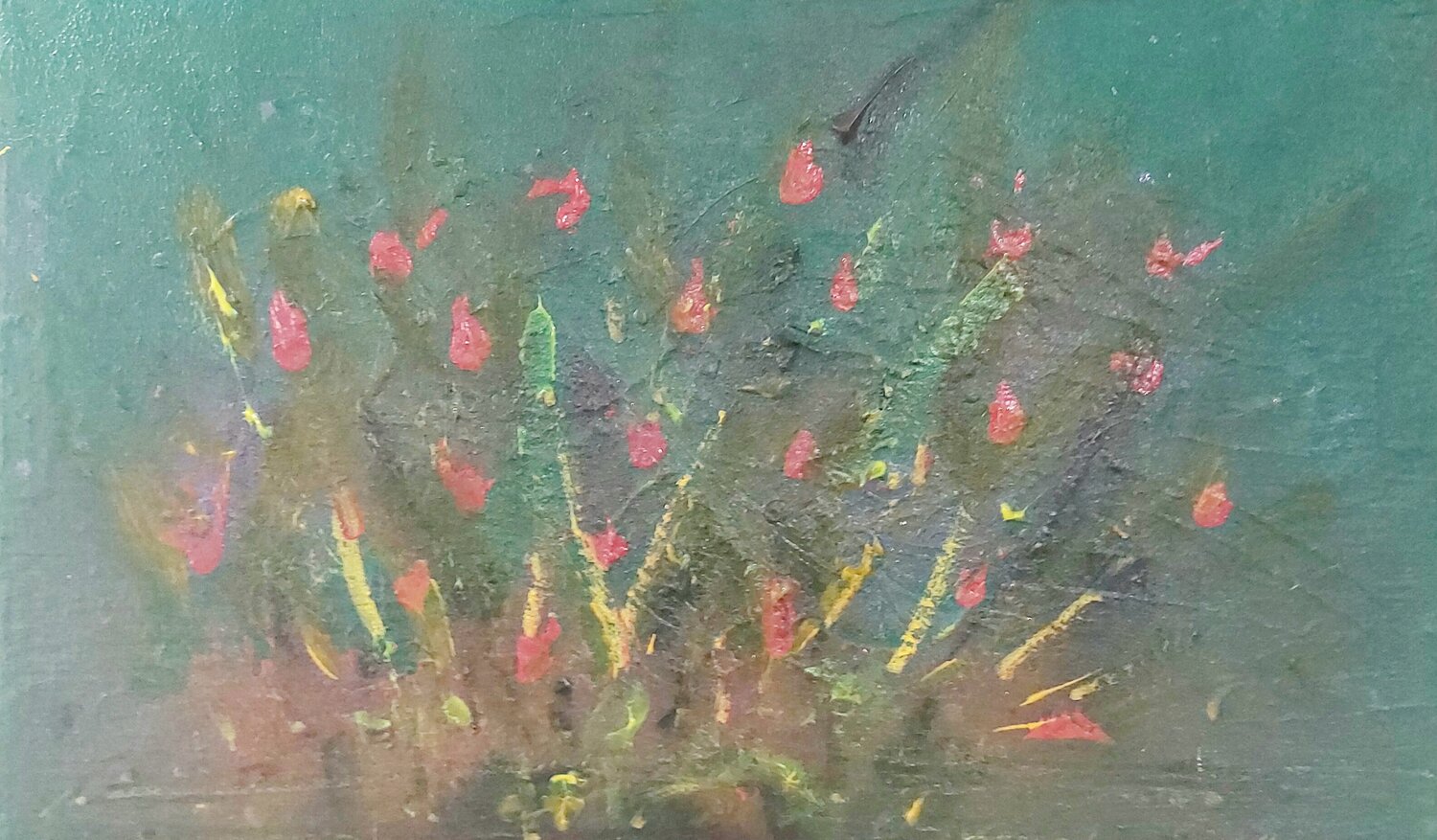 Pradera verde Juan Hidalgo Original painting for sale