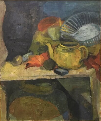 Yellow Teapot Still life by Patricia Clements, Painting for Sale on Select
