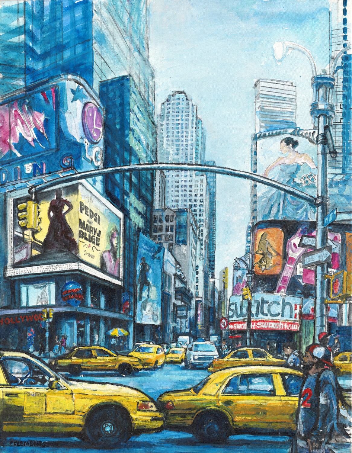 Broadway New York Patricia Clements Original painting for sale