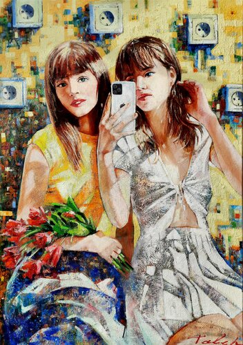 " Selfie " by Taleh Mirkazım, Painting for Sale on Select